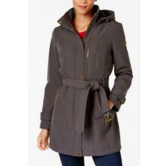 MICHAEL Michael Kors Hooded Softshell Raincoat XS - Picture 1 of 2